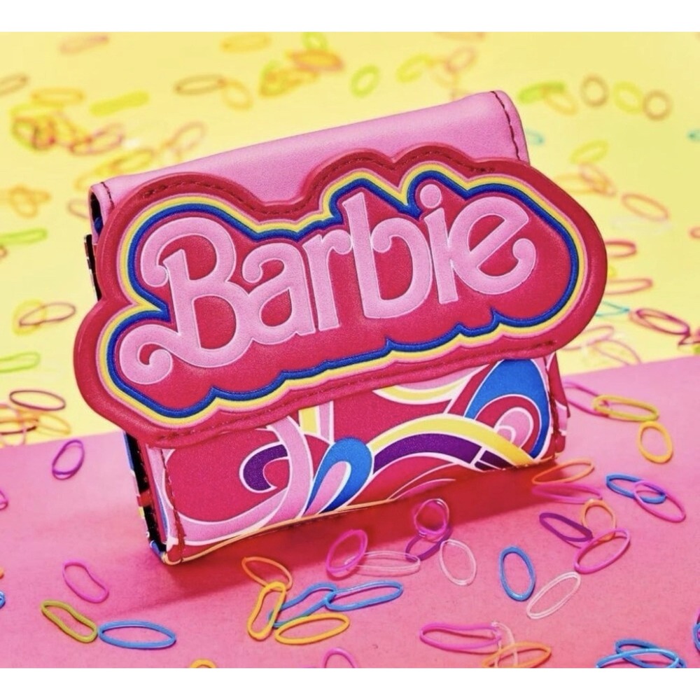 BWT Loungefly Barbie Retro Swirl 30th Anniversary Wallet Pink